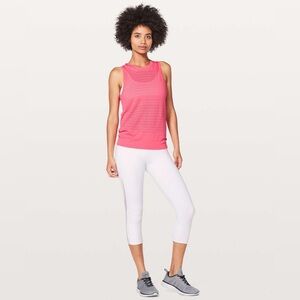 Pink Lululemon Breeze By Muscle Tank
